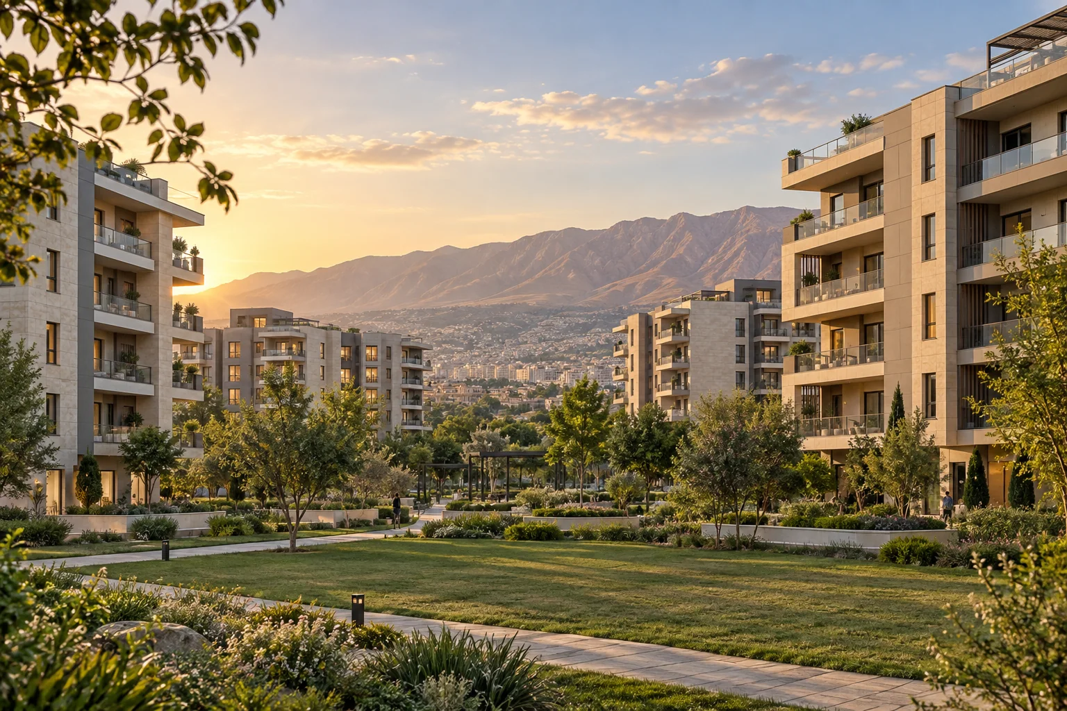 Concept view of Garden City Apartments in Sulaymaniyah