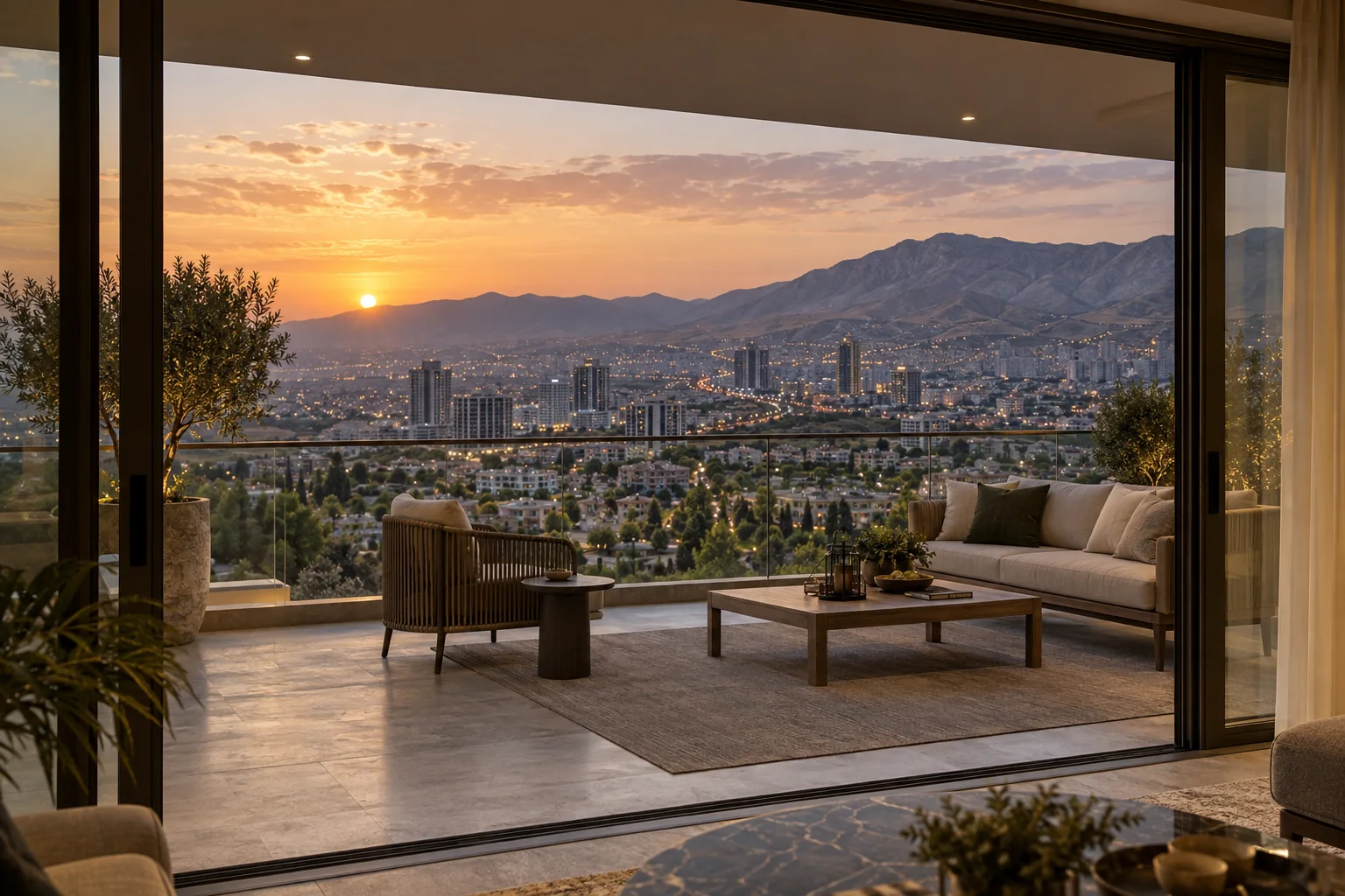 Concept view from a Garden City Towers balcony